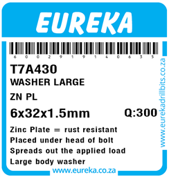 T7A430 - Large Washer -T7A430_Label_T